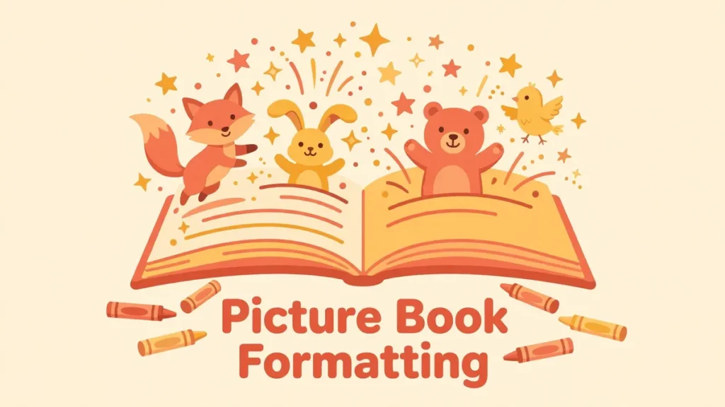 Colorful children's picture book illustration of a young girl reading with a friendly fox under a tree